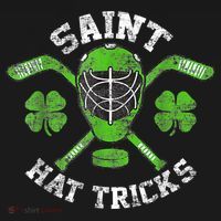 Saint Hattrick St Patrick's Day Hockey Hat Tricks Boy Kids Hoodie thumb 5