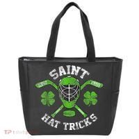 Saint Hattrick St Patrick's Day Hockey Hat Tricks Boy Tote Bag thumb 0