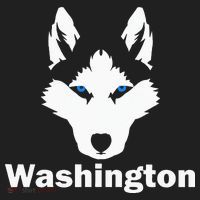 Siberian Huskies State Of Washington Husky Face Women's Sweatshirt thumb 2