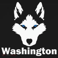 Siberian Huskies State Of Washington Husky Face Long Sleeve Shirt thumb 2