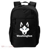 Siberian Huskies State Of Washington Husky Face Backpack thumb 0