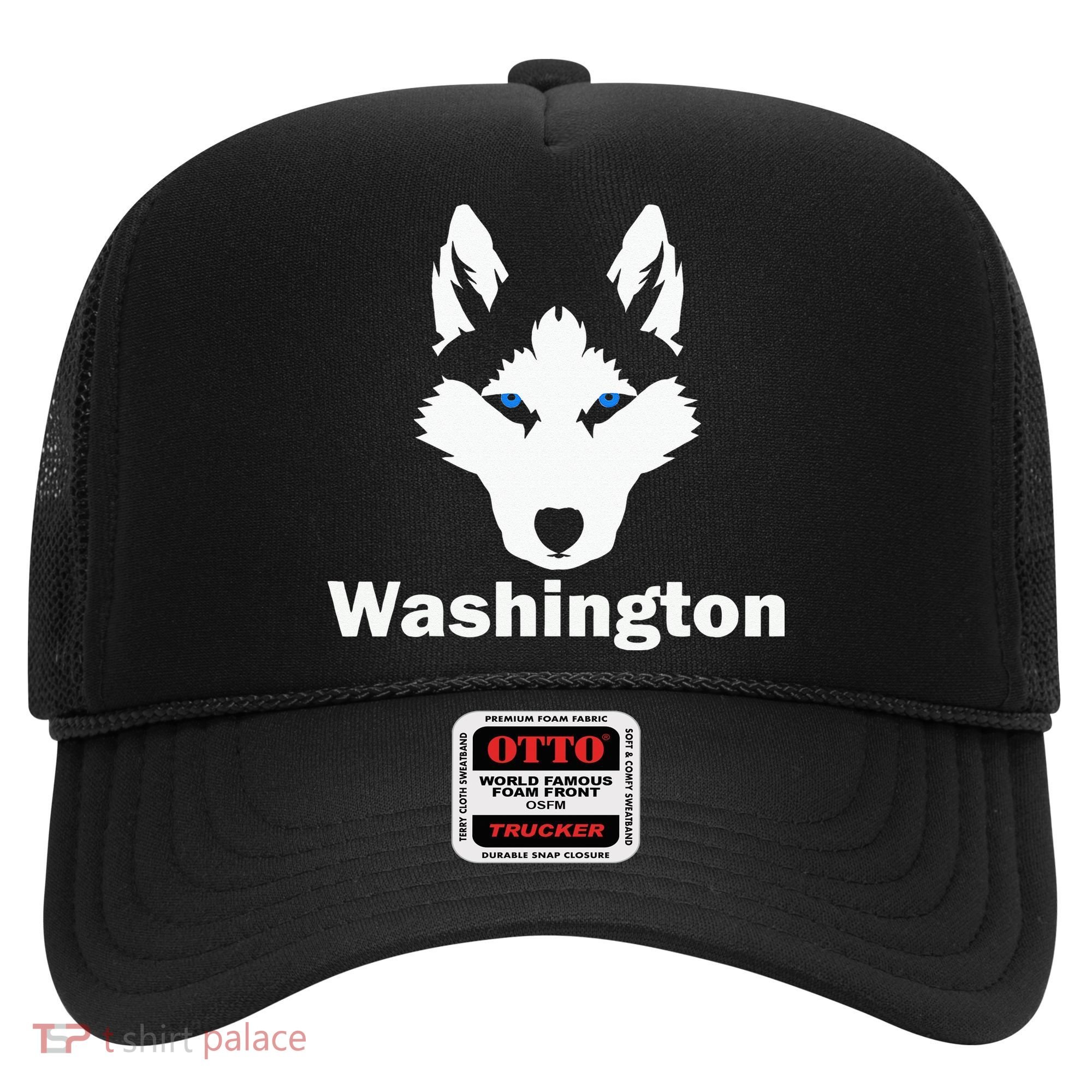 Siberian Huskies State Of Washington Husky Face Hat