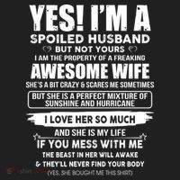 Spoiled Husband Golf Towel thumb 3