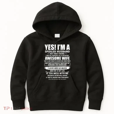 Spoiled Husband Kids Hoodie