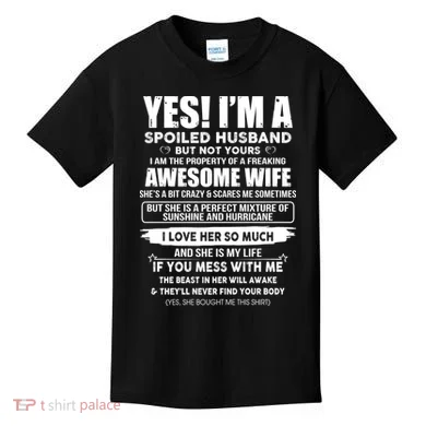 Spoiled Husband Kids T-Shirt