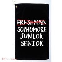 Sophomore High School Freshman College Freshman Graduation Golf Towel thumb 0