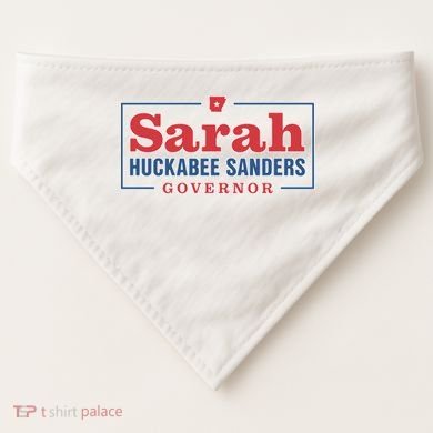 Sarah Huckabee Sanders Governor USA-Made Doggie Bandana