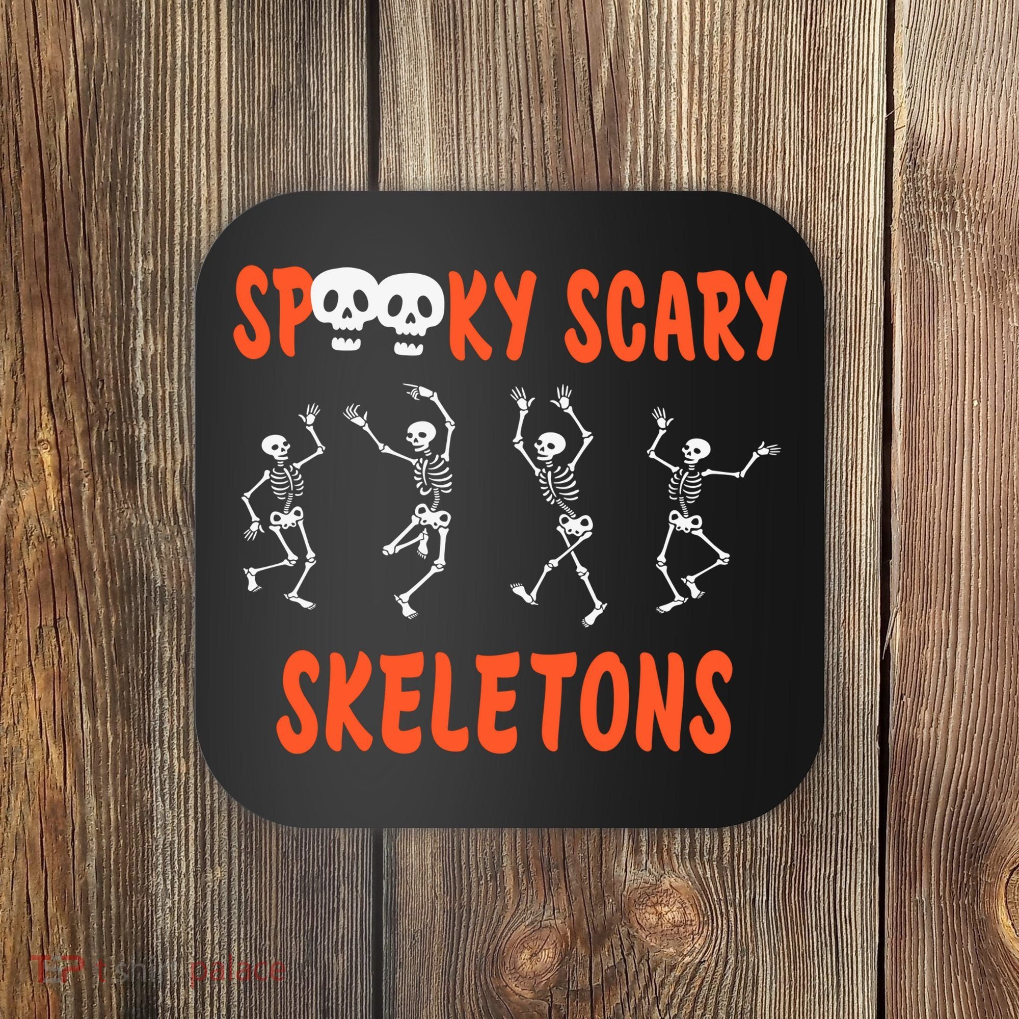 Spooky Halloween Scary Skeletons Coaster