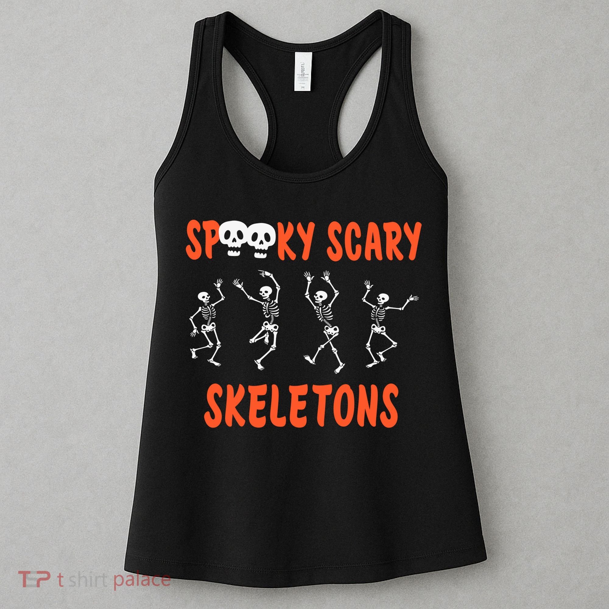 Spooky Halloween Scary Skeletons Women's Tank Top
