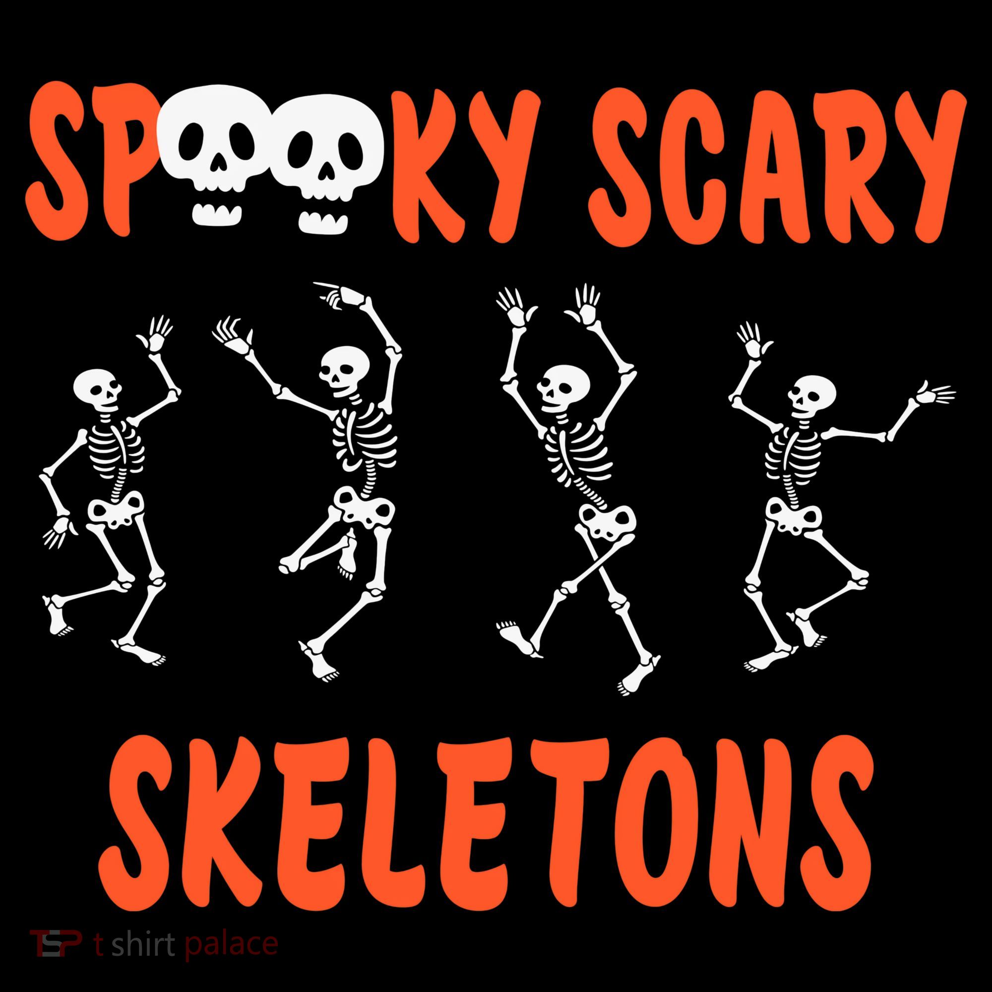 Spooky Halloween Scary Skeletons Baby Bodysuit