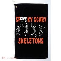 Spooky Halloween Scary Skeletons Golf Towel thumb 0