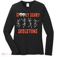 Spooky Halloween Scary Skeletons Women's Long Sleeve Shirt thumb 0