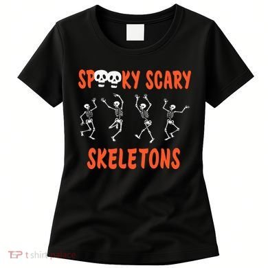 Spooky Halloween Scary Skeletons Women's T-Shirt
