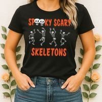 Spooky Halloween Scary Skeletons Women's T-Shirt thumb 2
