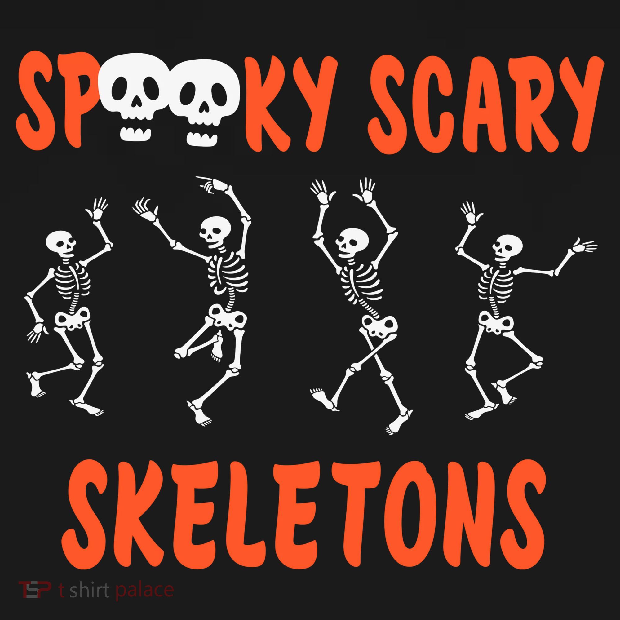Spooky Halloween Scary Skeletons Kids Hoodie