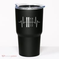 Ski Heartbeat Skier Skiing Gift For Skier Tumbler thumb 0