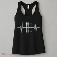 Ski Heartbeat Skier Skiing Gift For Skier Women's Tank Top thumb 3
