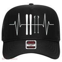 Ski Heartbeat Skier Skiing Gift For Skier Hat thumb 0