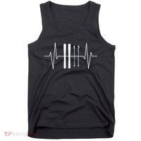 Ski Heartbeat Skier Skiing Gift For Skier Tank Top thumb 0