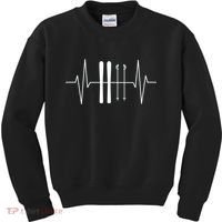 Ski Heartbeat Skier Skiing Gift For Skier Kids Sweatshirt thumb 0