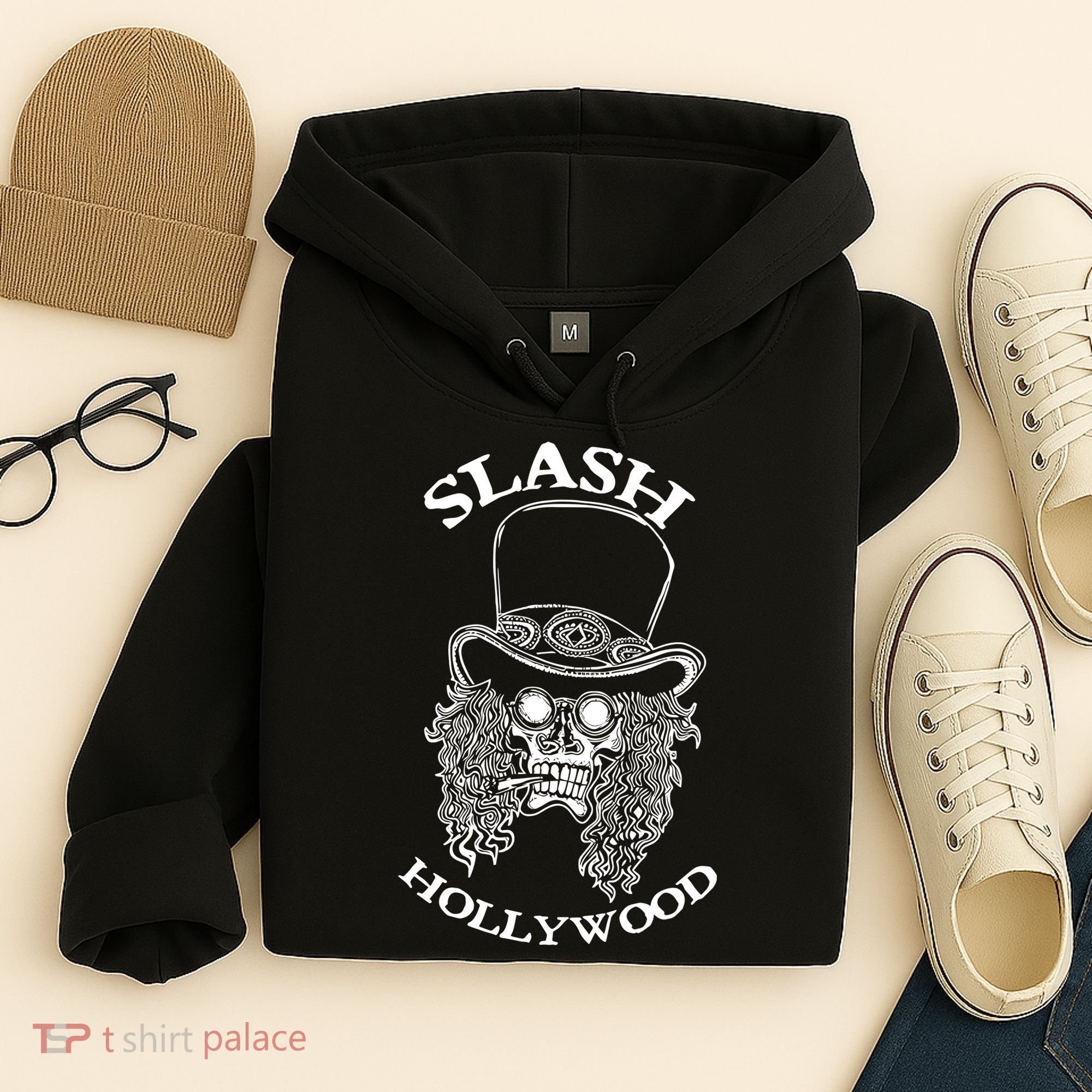 Slash Hollywood Skull Red Hoodie