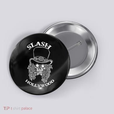 Slash Hollywood Skull Red Button