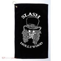 Slash Hollywood Skull Red Golf Towel thumb 0