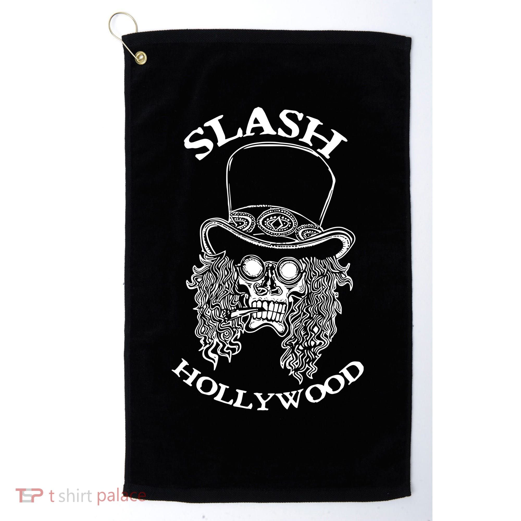 Slash Hollywood Skull Red Golf Towel
