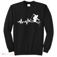 Ski Heartbeat Skiing Skier Great Gift Sweatshirt thumb 0
