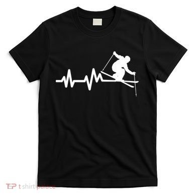 Ski Heartbeat Skiing Skier Great Gift T-Shirt