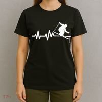 Ski Heartbeat Skiing Skier Great Gift T-Shirt thumb 4