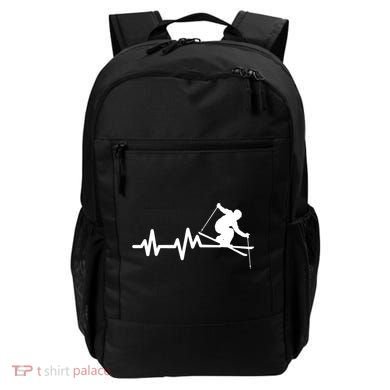 Ski Heartbeat Skiing Skier Great Gift Backpack