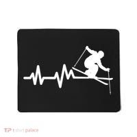 Ski Heartbeat Skiing Skier Great Gift Mousepad thumb 0