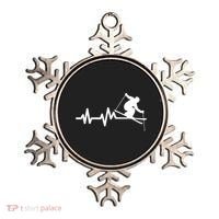 Ski Heartbeat Skiing Skier Great Gift Ornament thumb 0