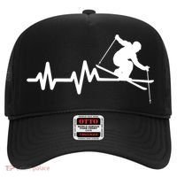 Ski Heartbeat Skiing Skier Great Gift Hat thumb 0