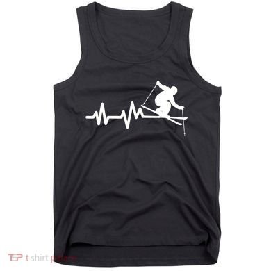 Ski Heartbeat Skiing Skier Great Gift Tank Top