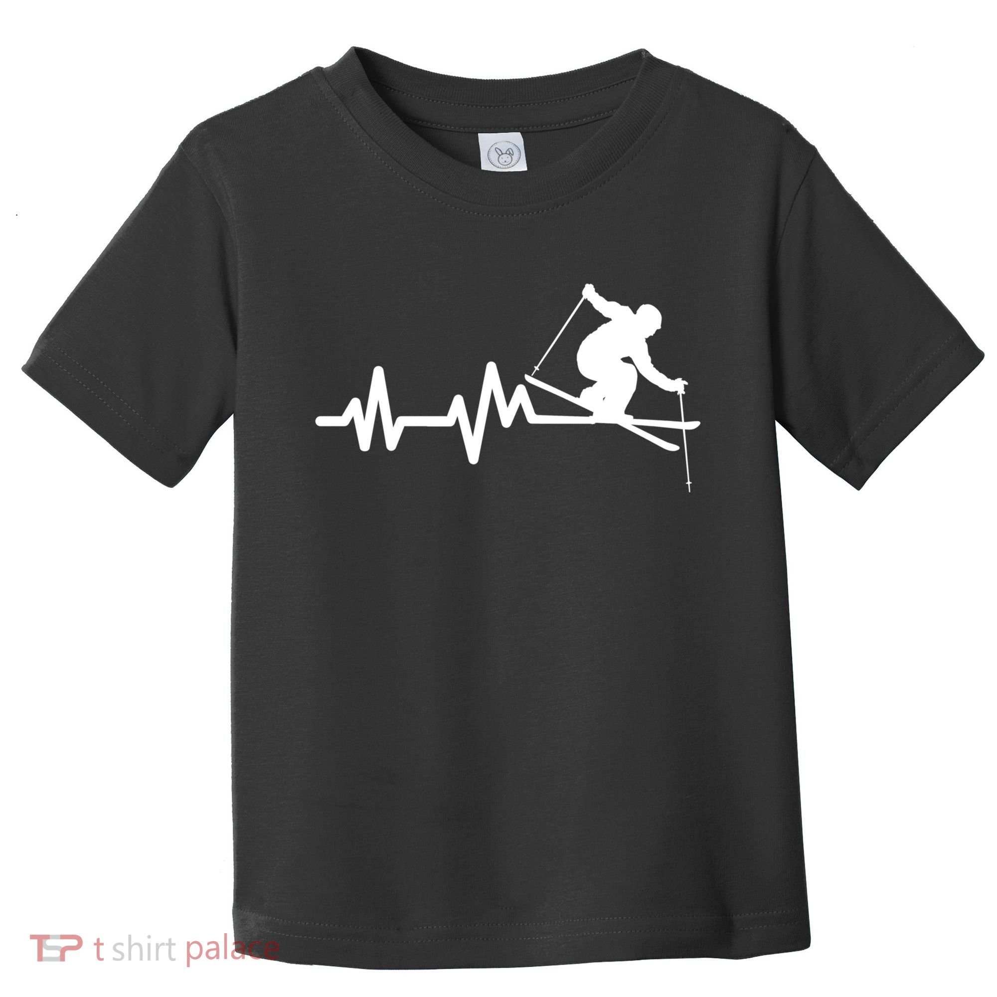 Ski Heartbeat Skiing Skier Great Gift Toddler T-Shirt
