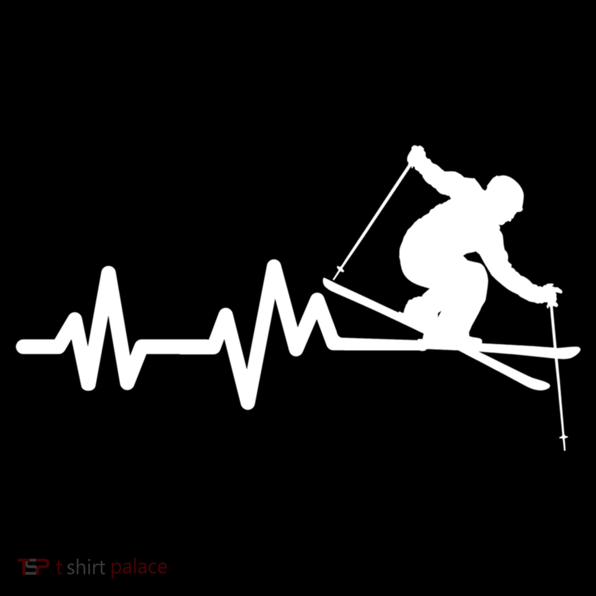 Ski Heartbeat Skiing Skier Great Gift Visor