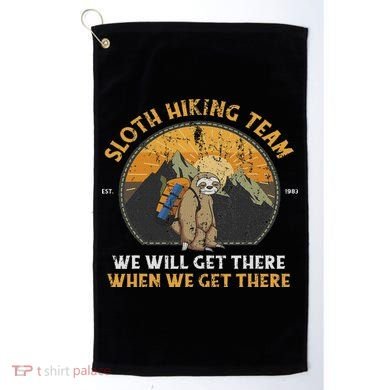Sloth Hiking Sloth Hiking Team Golf Towel