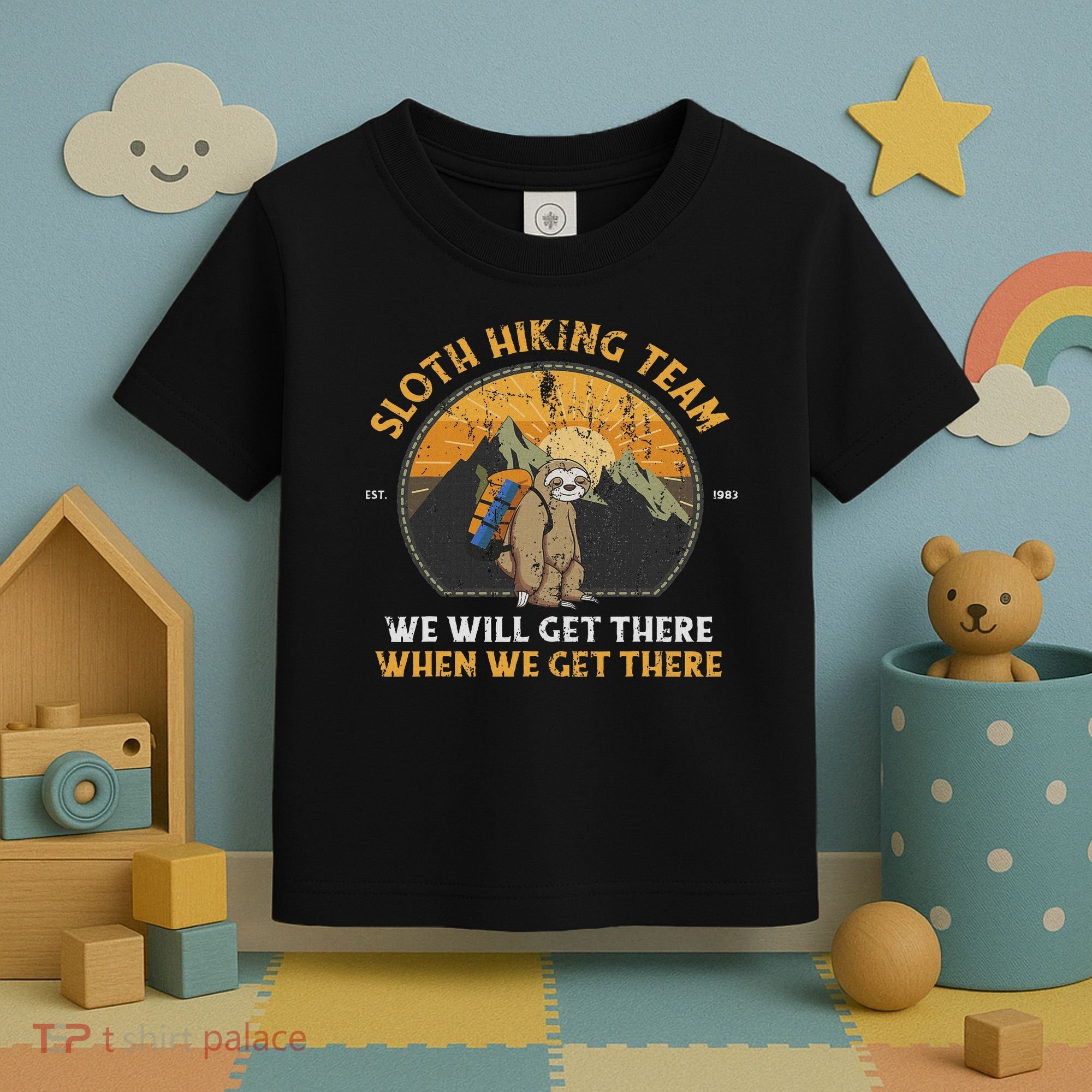Sloth Hiking Sloth Hiking Team Toddler T-Shirt