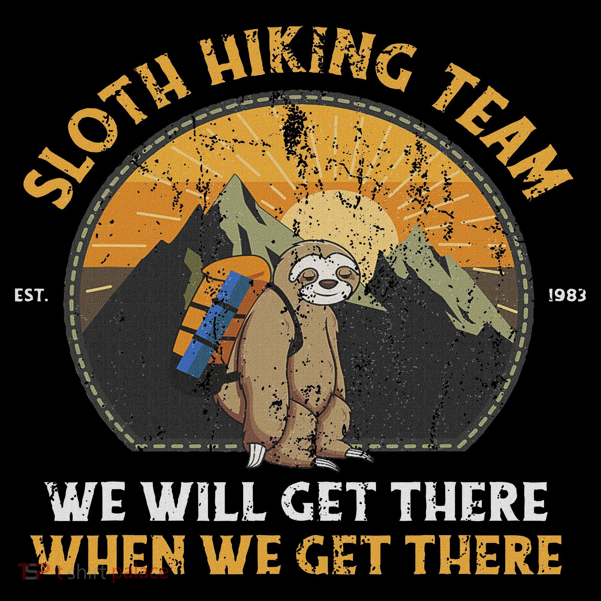 Sloth Hiking Sloth Hiking Team Kids Sweatshirt