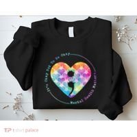 Semicolon Heart Suicide Prevention Mental Health Awareness Sweatshirt thumb 2