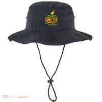 Spooky Halloween Scary Pumpkins Candle Bucket Hat thumb 0