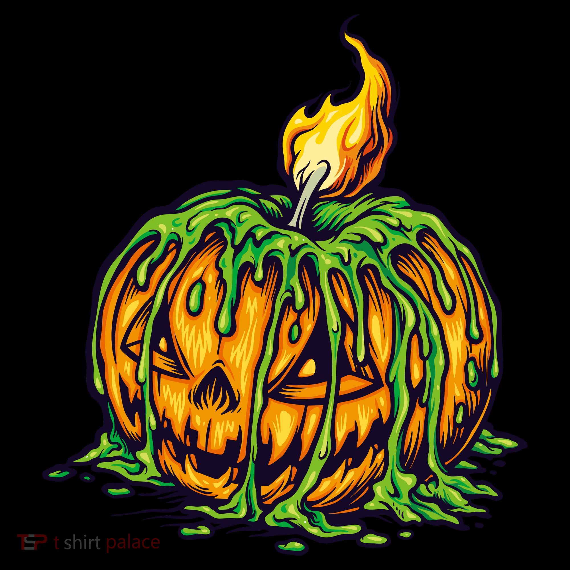 Spooky Halloween Scary Pumpkins Candle Women's Tank Top
