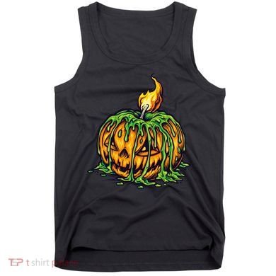 Spooky Halloween Scary Pumpkins Candle Tank Top
