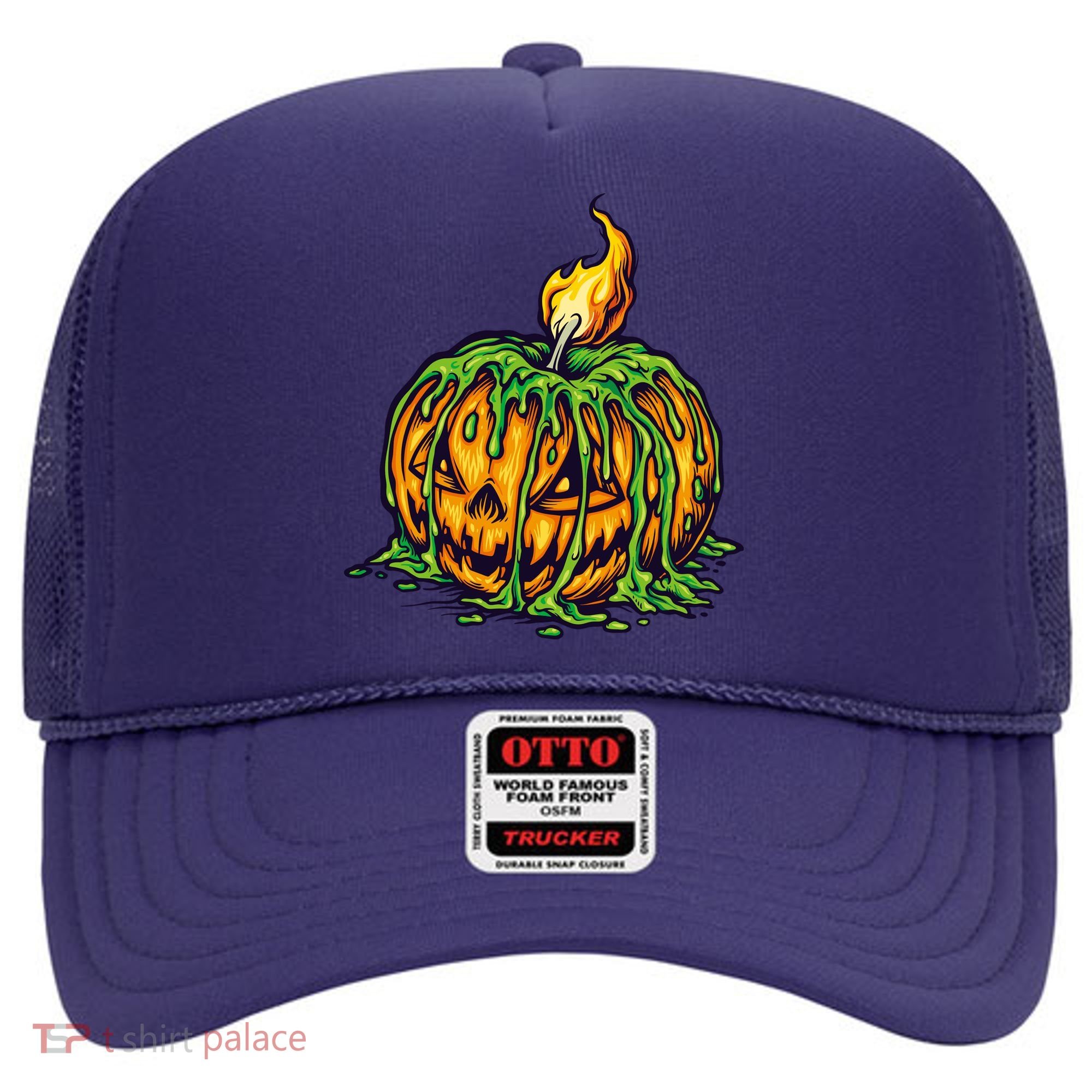 Spooky Halloween Scary Pumpkins Candle Hat