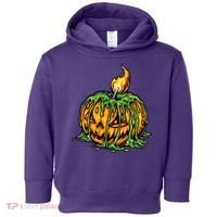Spooky Halloween Scary Pumpkins Candle Toddler Hoodie thumb 0