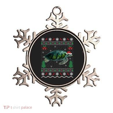 Santa Hat Sea Turtles Lover Xmas Gift Ugly Turtle Christmas Gift Ornament