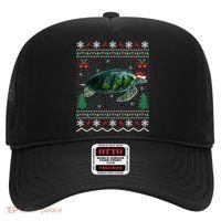 Santa Hat Sea Turtles Lover Xmas Gift Ugly Turtle Christmas Gift Hat thumb 0