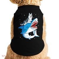 Siberian Husky Shark Jawsome Dog Lover Gifts Space Galaxy Doggie Tank thumb 0